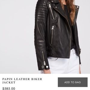 All Saints leather jacket
